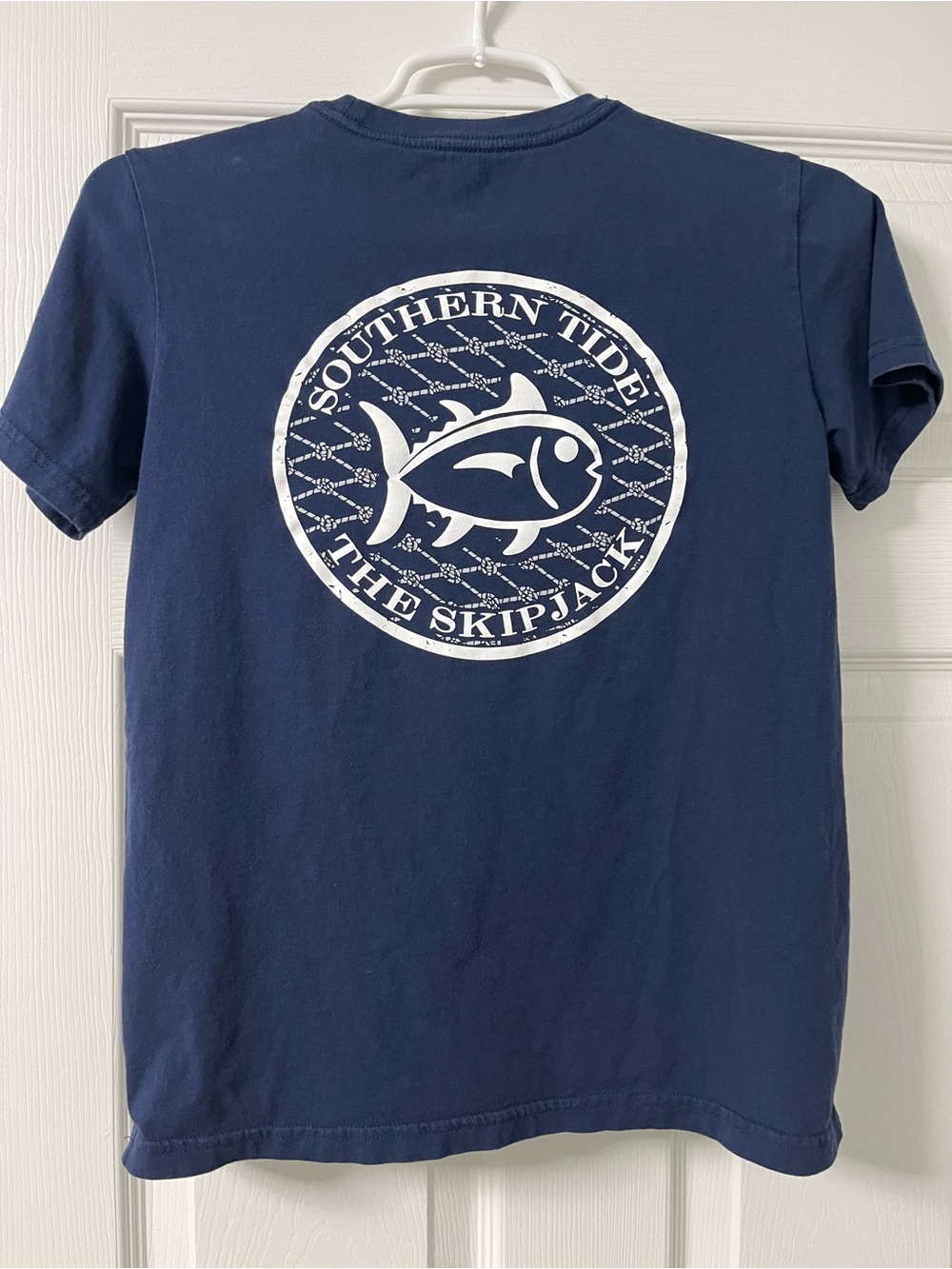 Southern Tide Navy & White Skipjack Logo Tee